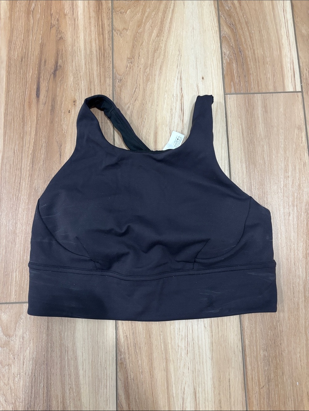 lululemon athletica Black High-Neck Racerback Sports Bra
